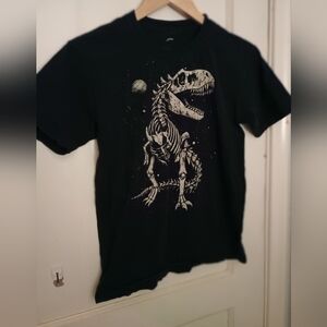 Glow In The Dark T-Rex Graphic T-Shirt, 100% Cotton